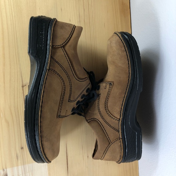 Birkenstock Leather Lace Up Shoes Oxford Brown - Picture 4 of 8